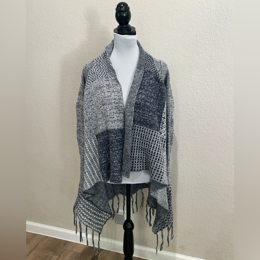 KNOX ROSE  KNIT WATERFALL CARDIGAN BOHO